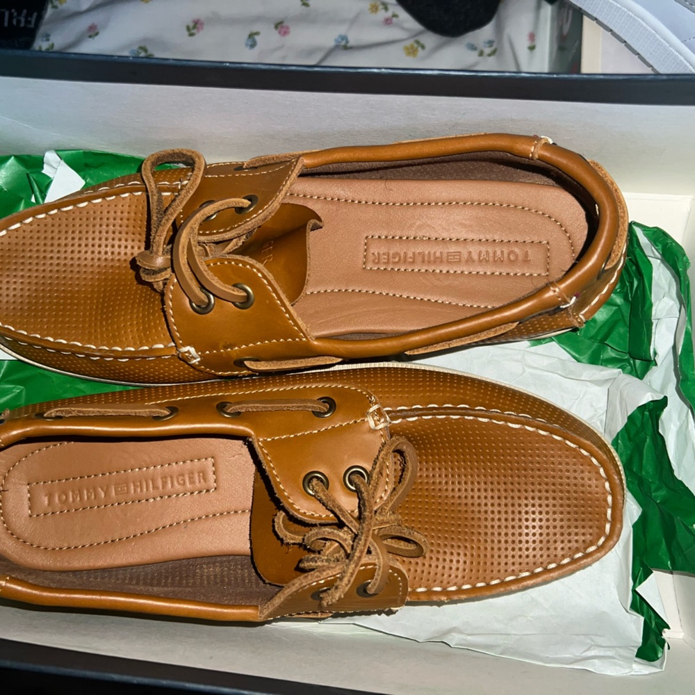 Tommy Hilfiger Men's Brown Boat Shoes